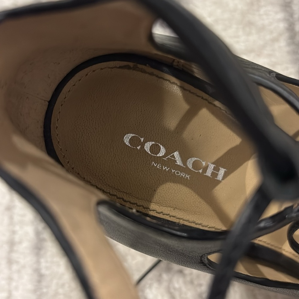 Coach Kira Lace-up stilettos, size 8.5 - Picture 2 of 4